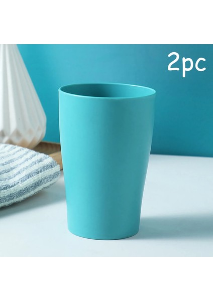 Mavi 2pc Pp Plastik Bardaklar Gargara Bardak Soğuk Su Bardakları Çocuk Sofra Bardak Seti Yıkama Bardak Z Cam Kupa (Yurt Dışından)