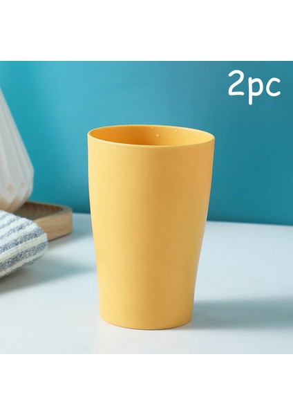 Mavi 2pc Pp Plastik Bardaklar Gargara Bardak Soğuk Su Bardakları Çocuk Sofra Bardak Seti Yıkama Bardak Z Cam Kupa (Yurt Dışından)
