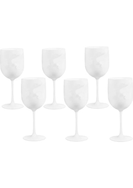 Beyaz 6 480 ml Moet Şampanya Flüt Gözlük Plastik Şarap Bardakları Bulaşık Makinesinde Yıkanabilir Beyaz Akrilik Şampanya Kadehi Şeffaf Şarap Bardağı (Yurt Dışından)