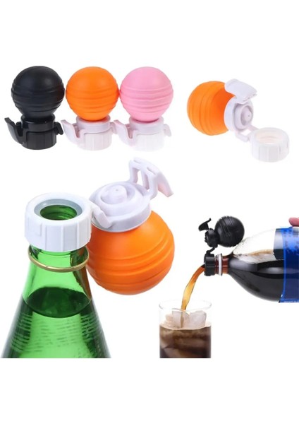 Pembe Yeniden Kullanılabilir Gazlı Içecek Kapağı Hava Geçirmez Karbonasyon Kaleci Basınç Pompası Soda Kola Şişe Kapağı Soda Içecek Mühürleyen (Yurt Dışından)