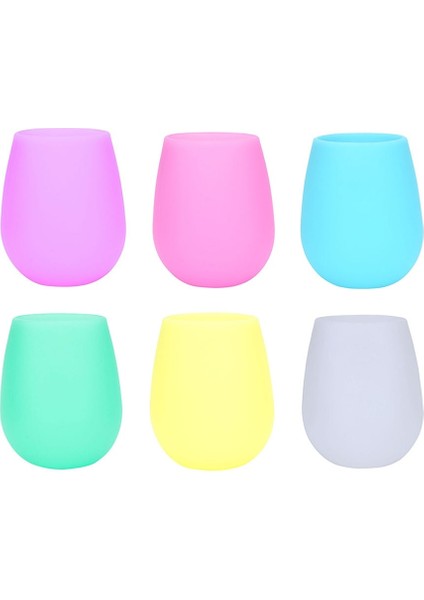 Mor 350 ml Ev Mutfak Bar Malzemeleri Silikon Şarap Bardağı Yaratıcı Seyahat Açık Taşınabilir Anti-Güz Silikon Su Bardağı Gıda Kullanımı Için (Yurt Dışından)