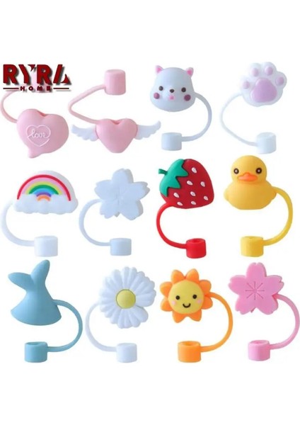 Stil 10 450ML 450ML Su Şişesi Çift Katmanlı Plastik Buzlu Dayanıklı Su Bardağı Spor Su Bardağı Düz Saman Bardak Karikatür Fiş Gönder (Yurt Dışından)
