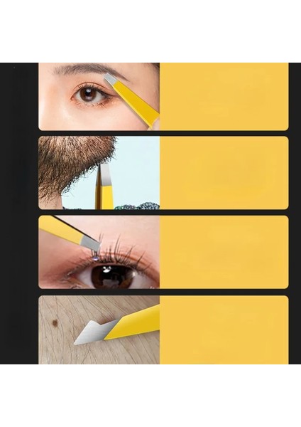 Gök Mavisi 4 Adet Paslanmaz Çelik Kaş Cımbızı (Yurt Dışından) fırsatları