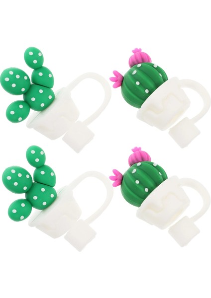 Yeşil Içme Suyu Borusu Sevimli Saman Fişi Yeniden Kullanılabilir Ipuçları Kapak Kapakları Kapak Topper Uç Koruyucuları (Yurt Dışından) fiyatları