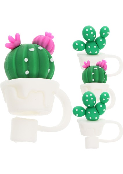 Yeşil Içme Suyu Borusu Sevimli Saman Fişi Yeniden Kullanılabilir Ipuçları Kapak Kapakları Kapak Topper Uç Koruyucuları (Yurt Dışından) fırsatları