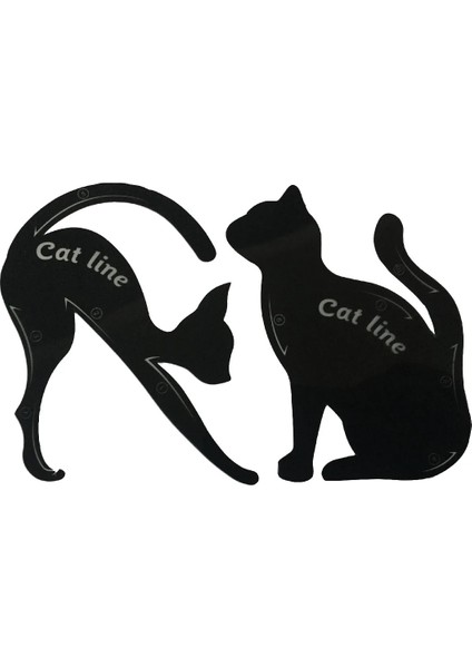 Kedi Hattı 1 Takım Şablon Göz Farı Makyaj Aracı Kaş Şablon Bakım Dokuz Kuyruklu Tilki Yeniden Kullanılabilir Çıkartmalar Eyeliner Şekillendirici Kozmetik Araçları 2023 (Yurt Dışından) modelleri