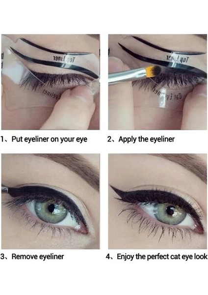 Kedi Hattı 1 Takım Şablon Göz Farı Makyaj Aracı Kaş Şablon Bakım Dokuz Kuyruklu Tilki Yeniden Kullanılabilir Çıkartmalar Eyeliner Şekillendirici Kozmetik Araçları 2023 (Yurt Dışından) indirimleri