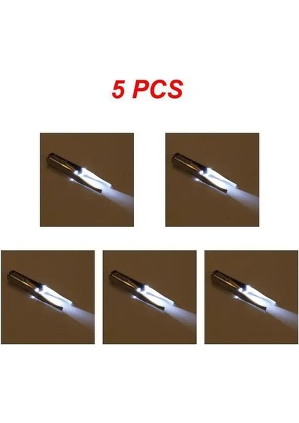 C 5 Adet 1 ~ 10 Adet Paslanmaz Çelik Işıklı Kaş Cımbızı (Yurt Dışından)