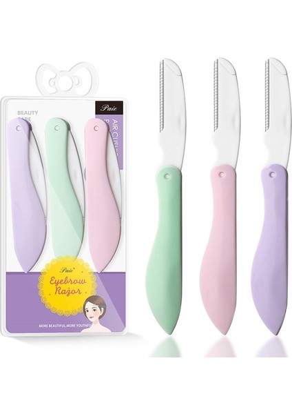 D 3 Parça Kadın Kaş Düzeltici Şekillendirici Metal Katlanır Ustura (Yurt Dışından) fiyatları