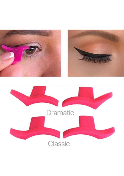 Dramatik Eyeliner Şablonu Sıvı Göz Kalemi Damga Kedi Gözü Eyeliner Stencil Çok Fonksiyonlu Kanat Tarzı Eyeliner Pullar Aracı Makyaj Şablonları (Yurt Dışından) indirimleri