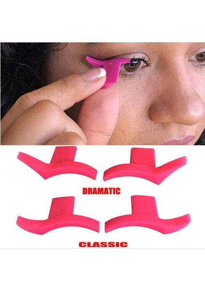 Dramatik 2 Adet/takım Eyeliner Şablonu Profesyonel Göz Makyajı Şablonlar Kedi Eyeliners Şablon Göz Kalemi Damgalama Şablonlar Kanat Tarzı Araçları (Yurt Dışından) modelleri