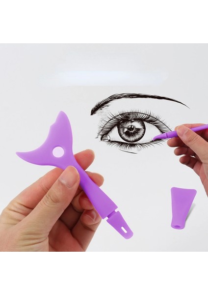 No.2 Marscara Çizim Dudak Çubukları Giyen Yardım Gözler Makyaj Şablonları Silikon Eyelinerler Makyaj Şablonları Kanat Ipuçları Güzellik Şekillendirme Araçları (Yurt Dışından) modelleri