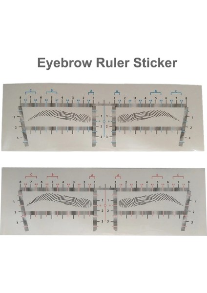 100 Adet Kırmızı 100 Adet Tek Kullanımlık Kaş Stencil Etiket Microblading Aksesuarları Kaynağı Kalıcı Makyaj Kaş Cetvel Ölçme Şekillendirme Araçları (Yurt Dışından)
