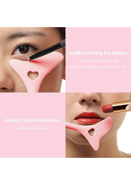 03 2023 Silikon Eyeliner Şablonlar Kanat Ipuçları Marscara Çizim Ruj Giyen Yardım Yüz Kremi Maske Aplikatör Makyaj Aracı Yeniden Kullanılabilir (Yurt Dışından) modelleri