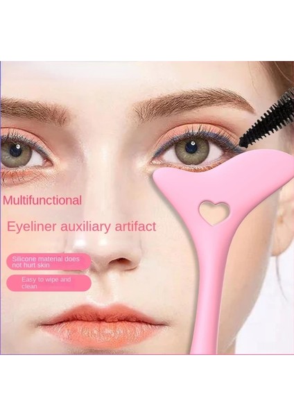 Mavi Silikon Eyeliner Makyaj Şablonları Kanat Ipuçları Şekillendirici Yardımcısı Maskara Bölme Çizim Şablonu Güzellik Yüz Kremi Maskesi Aplikatör (Yurt Dışından) modelleri