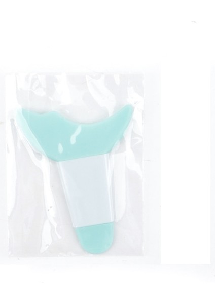 Mavi Silikon Göz Farı Eyeliner Stencil Marscara Ruj Stencil Kozmetik Göz Farı Aracı Makyaj Eyeliner Kaş Şekillendirici Şablon (Yurt Dışından)