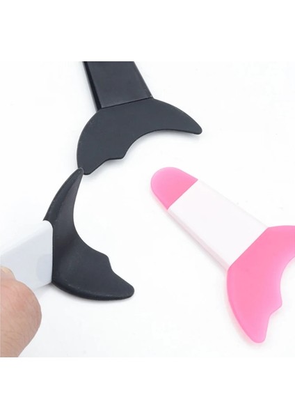 Mavi Silikon Göz Farı Eyeliner Stencil Marscara Ruj Stencil Kozmetik Göz Farı Aracı Makyaj Eyeliner Kaş Şekillendirici Şablon (Yurt Dışından) indirimleri