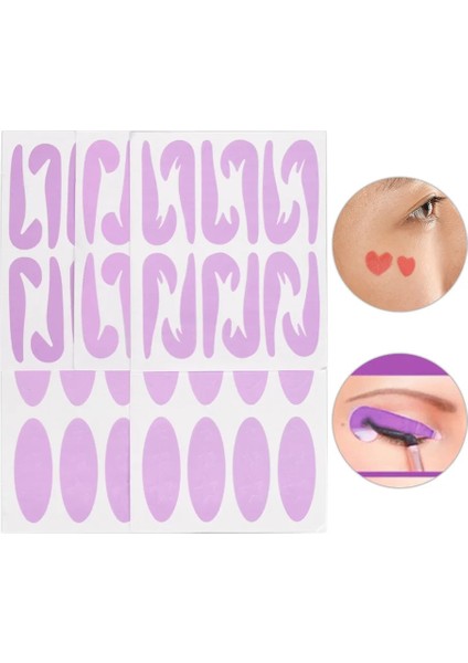 Microblading 3 Dakika 4 Yaprak Eyeliner Şablonlar Hızlı Makyaj Etiket Şablon Kartı Dokunmamış Göz Farı Tembel Şekillendirme Aracı (Yurt Dışından)