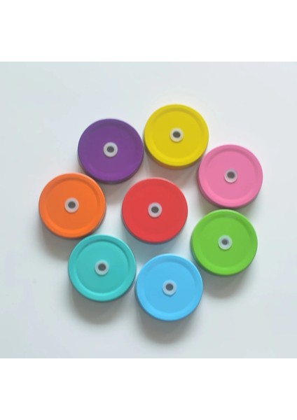 Deliksiz Çok Renkli 7 cm Standart Metal Mason Kavanoz Kapağı Saman Delikli Horoz Kavanoz Kapağı Çocuklar Yetişkin Parti Içme Malzemeleri Plumyl (Yurt Dışından) fırsatları