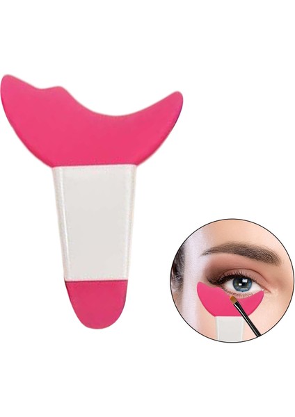 Yeşil Beyaz Silikon Göz Makyajı Şablonlar Eyeliner Aracı Çok Fonksiyonlu Göz Makyajı Aracı Yeni Başlayanlar Kadınlar Kirpik Kalkanı (Yurt Dışından) modelleri