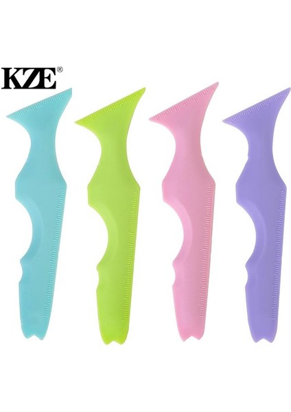 Pic Gösterisi Olarak 1 Adet Silikon Eyeliner Cetvel Çok Fonksiyonlu Göz Makyajı Yardımcı Eyeliner Aracı Kirpik Boyası Ruj Silikon Güzellik Cetveli (Yurt Dışından)