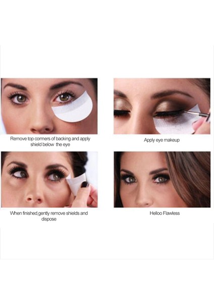 F 10 Adet 1 ~ 10 Adet Göz Farı Şablon Kalkanları Tek Kullanımlık Etiket Eyeliner Ped Altında Kirpik Uzatma Yama Çok Fonksiyonlu Güzellik Makyaj (Yurt Dışından)