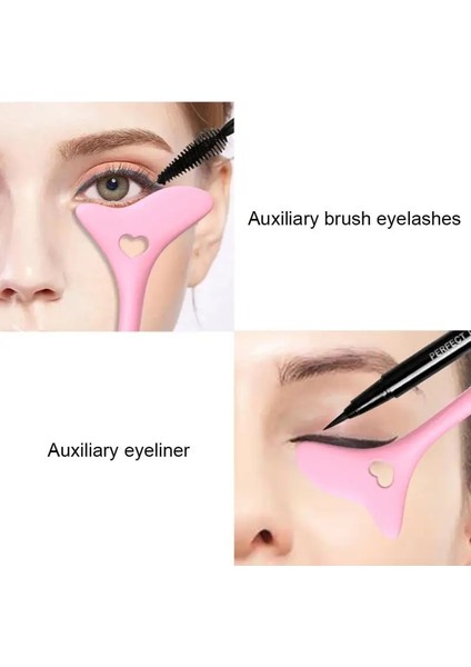 02 4 Adet 1 ~ 8 Adet Yeni Acemi 5-In-1 Makyaj Yardımcı Aletler Kirpik Göz Farı Ruj Konumlandırma Silikon Eyeliner Yardım Kozmetik (Yurt Dışından) modelleri
