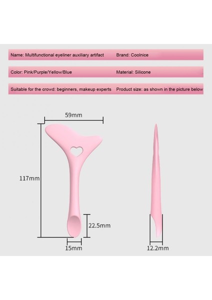 02 4 Adet 1 ~ 8 Adet Yeni Acemi 5-In-1 Makyaj Yardımcı Aletler Kirpik Göz Farı Ruj Konumlandırma Silikon Eyeliner Yardım Kozmetik (Yurt Dışından) indirimleri