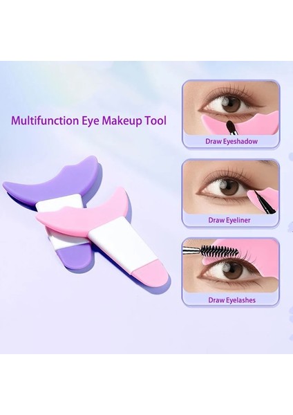 Beyaz 1 Adet Silikon Eyeliner Şablonlar Çizim Şablonu Şekillendirme Göz Farı Maskara Koruma Yardımcıları Yüz Kremi Maskesi Aplikatör Acemi Makyaj Aracı (Yurt Dışından) fiyatları