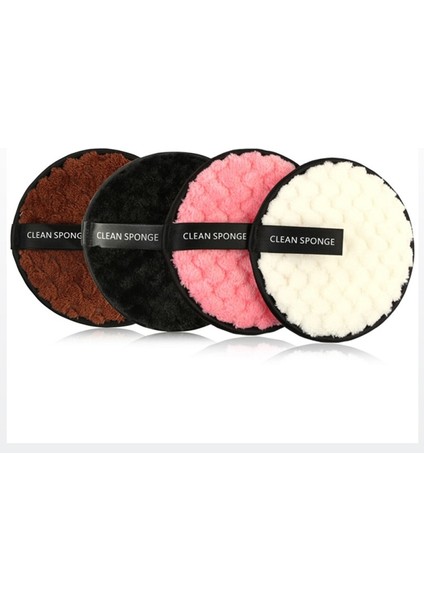 Stil 4 Mikrofiber Bez Pedler Yüz Makyaj Çıkarıcı Puf Pamuk Çift Katmanlı Yüz Temizleme Havlusu Yeniden Kullanılabilir Nail Art Temizleme Mendili (Yurt Dışından) modelleri