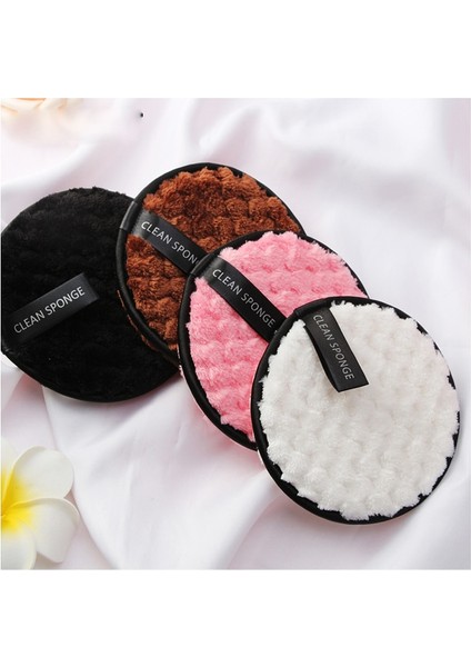 Stil 4 Mikrofiber Bez Pedler Yüz Makyaj Çıkarıcı Puf Pamuk Çift Katmanlı Yüz Temizleme Havlusu Yeniden Kullanılabilir Nail Art Temizleme Mendili (Yurt Dışından) fırsatları