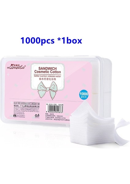 1 Kutu 1000 Adet Pamuk Pedler Yüz Makyaj Temizleme Çıkarıcı Pamuk Puf Günlük Aracı Pamuk Pedler (Yurt Dışından) fiyatları