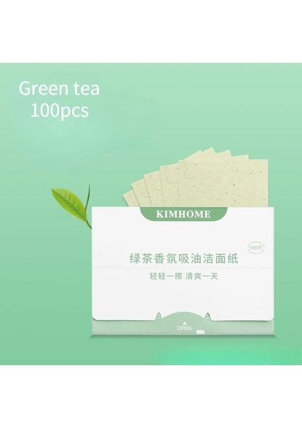 No.1 100 Adet 100 Adet Papatya Yüz Emici Yağ Kontrol Kağıt Mendil Yağ Temizleme Emici Levha Matcha Yağlı Yüz Kurutma Kağıdı Güzellik Araçları (Yurt Dışından)