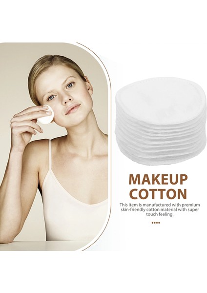 Beyaz 300 Adet Makyaj Pamuğu Pedleri Kalınlaşmış Üç Katmanlı Pamuk Roundsmakeup Temizleme Pedleri Tüm Ciltler Için (Yurt Dışından) fırsatları