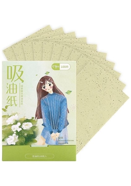 Sky Blue 100 Adet/kutu Yüz Yağı Kurutma Kağıdı Taşınabilir Paspas Yüz Mendil Yüz Temizleyici Yağ Kontrolü Yağ Emici Yüz Temizleme Araçları Yeni (Yurt Dışından)