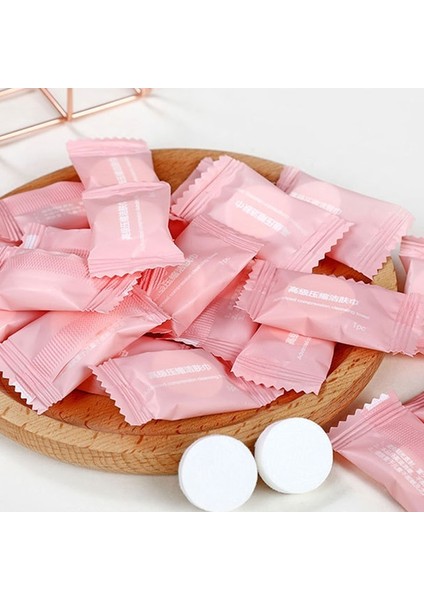 20 Adet Mini Sıkıştırılmış Havlu Tek Kullanımlık Kapsül Havlu Sihirli Yüz Bakımı Tablet Açık Seyahat Bez Mendil Kağıt Mendil (Yurt Dışından)