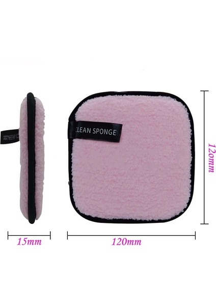 Siyah Yeniden Kullanılabilir Temizleme Bezi Pedleri Vakıf Yüz Cilt Bakımı Aracı Yumuşak Mikrofiber Makyaj Çıkarıcı Havlu Yüz Temizleyici Peluş Puf (Yurt Dışından)
