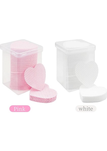 Pembe 200 Adet Tek Kullanımlık Tüy Bırakmayan Kağıt Pamuk Mendil Kirpik Uzatma Tutkal Sökücü Pedleri Temizlik Mendilleri Kozmetik Makyaj Araçları (Yurt Dışından)