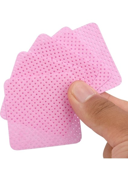 200 Adet-Pembe Mendil Kağıt Tıkanmayı Önlemek Tutkal Temizleyici Pedler Pamuk Kirpik Tutkal Sökücü Tutkal Şişesinin Ağzını Silin Kirpik Uzatma (Yurt Dışından)