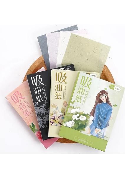 Sky Blue 100 Adet/kutu Yüz Yağı Kurutma Kağıdı Taşınabilir Paspas Yüz Mendil Yüz Temizleyici Yağ Kontrolü Yağ Emici Yüz Temizleme Araçları Yeni (Yurt Dışından) fırsatları