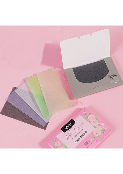 Bambu Kömür 100 Adet Yüz Yağ Kurutma Kağıdı Yeşil Çay Taşınabilir Paspas Yüz Mendil Yüz Temizleyici Yağ Kontrolü Yağ Emici Yüz Temizleme (Yurt Dışından) modelleri
