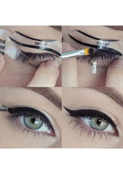 4 Adet Eyeliner Şablonlar Kanatlı Eyeliner Stencil Modelleri Şablon Şekillendirme Araçları Kaşlar Şablon Kart Göz Farı Makyaj Aracı (Yurt Dışından) fiyatları