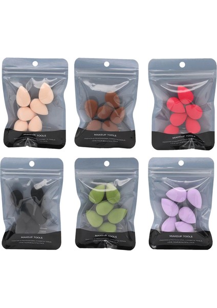 Kahve Yeni 6 Paket/set Makyaj Süngeri Kuru ve Islak Sünger Puf Mini Güzellik Fondöten Tozu Kapatıcı Makyaj Aksesuarları Için Makyaj (Yurt Dışından) modelleri