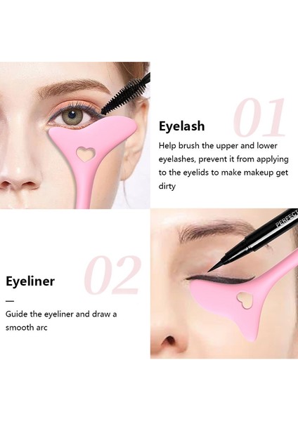 Mavi Yeniden Kullanılabilir Silikon Eyeliner Şablonlar Kanat Ipuçları Marscara Çizim Ruj Giyen Yardım Yüz Kremi Maskesi Aplikatör Makyaj Aracı (Yurt Dışından) fiyatları