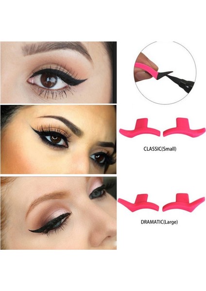 Klasik 2 Adet/takım Eyeliner Şablon Profesyonel Göz Makyajı Şablonlar Kedi Eyeliners Şablon Kanat Tarzı Araçları Göz Kalemi Damgalama Şablonlar (Yurt Dışından) modelleri