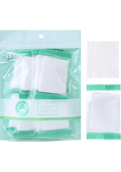 Beyaz 8 Paket Taşınabilir Ince Bağımsız Pamuklu Ped Su Tasarrufu Sağlayan Islak Makyaj Temizleyici Pamuk Güzellik Aracı (Yurt Dışından)