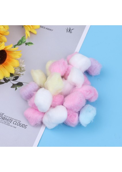 Gösterildiği Gibi Lurrose Pamuk Topları Salon Ev Kullanımı Için Renkli Makyaj Pamuğu Topları 1 Torba / 500G (Yurt Dışından) modelleri