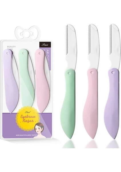 3 Parça Kadın Kaş Düzeltici Şekillendirici Ustura (Yurt Dışından)