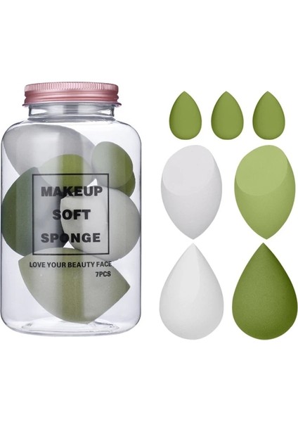 Taro Mor 7 Adet Makyaj Blender Sünger Toz Kapatıcı Fondöten Kapatıcı Noktalamalı Süper Yumuşak Güzellik Yumurta Kızlar Kozmetik Aracı E1YD (Yurt Dışından) indirimleri