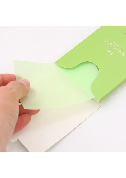 GREEN-50PCS 50/100 Adet/kutu Yüz Yağı Taşınabilir Kurutma Kağıdı Paspas Yüz Mendil Yüz Temizleyici Yağ Kontrolü Yağ Emici Yüz Havlusu Araçları (Yurt Dışından) modelleri